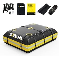 Baul Seat Leon St Cofre Techo Coche Plegable Impermeable 1000D Resistente Equipaje de Techo Impermeable de 15 Pies Cúbicos,Adecuada para Todos Los Vehículos con/sin Portaequipajes,Alfombra Antideslizante
