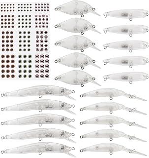 Angelkoeder-Rohlinge DIY Crankbait, Minnow mit 3D-Augen