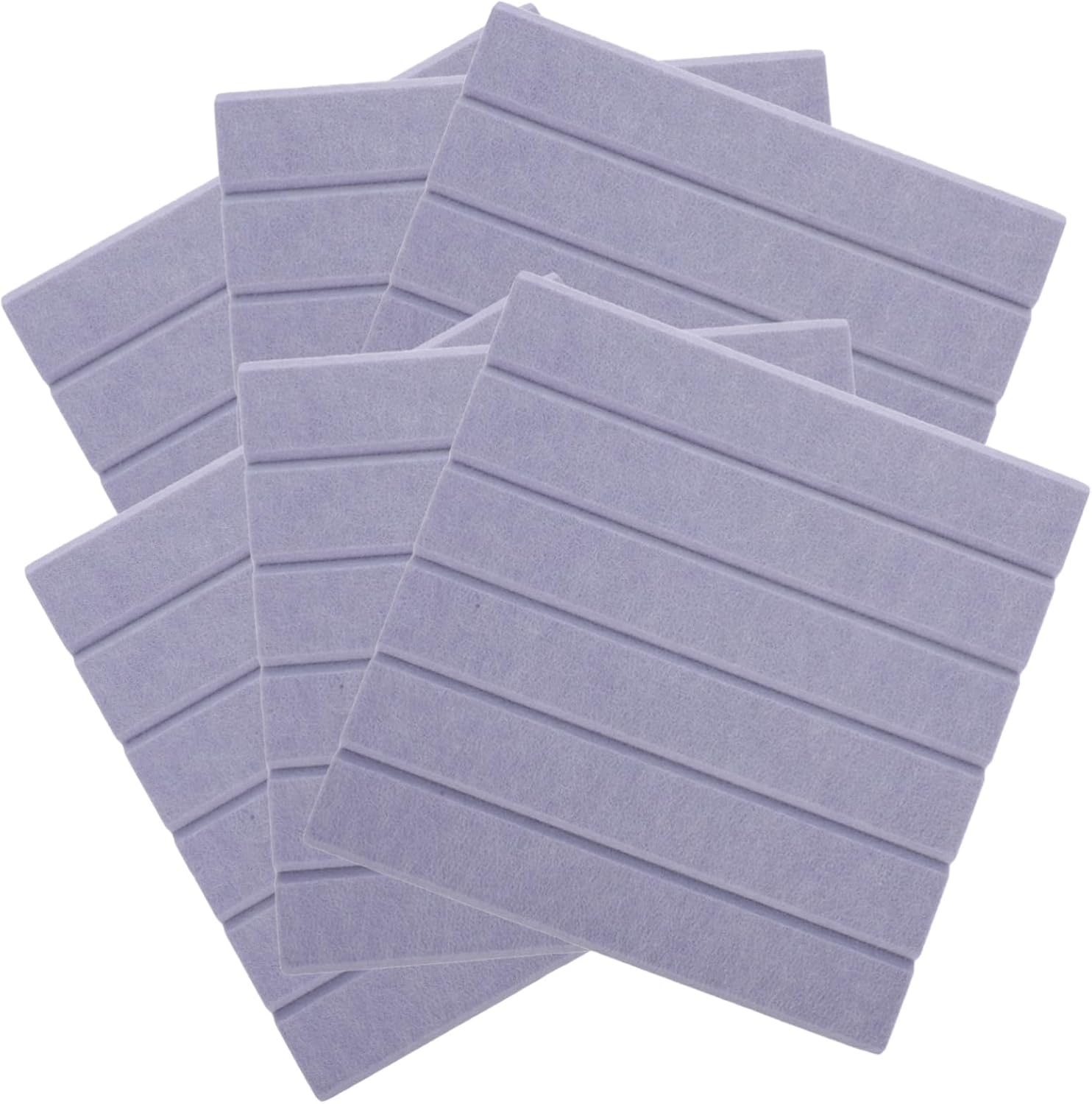 DOITOOL 6pcs Self-Adhesive Felt Wall Tiles Bulletin Board Magnet Wall for Office Home Decor Felt Board for Stickers