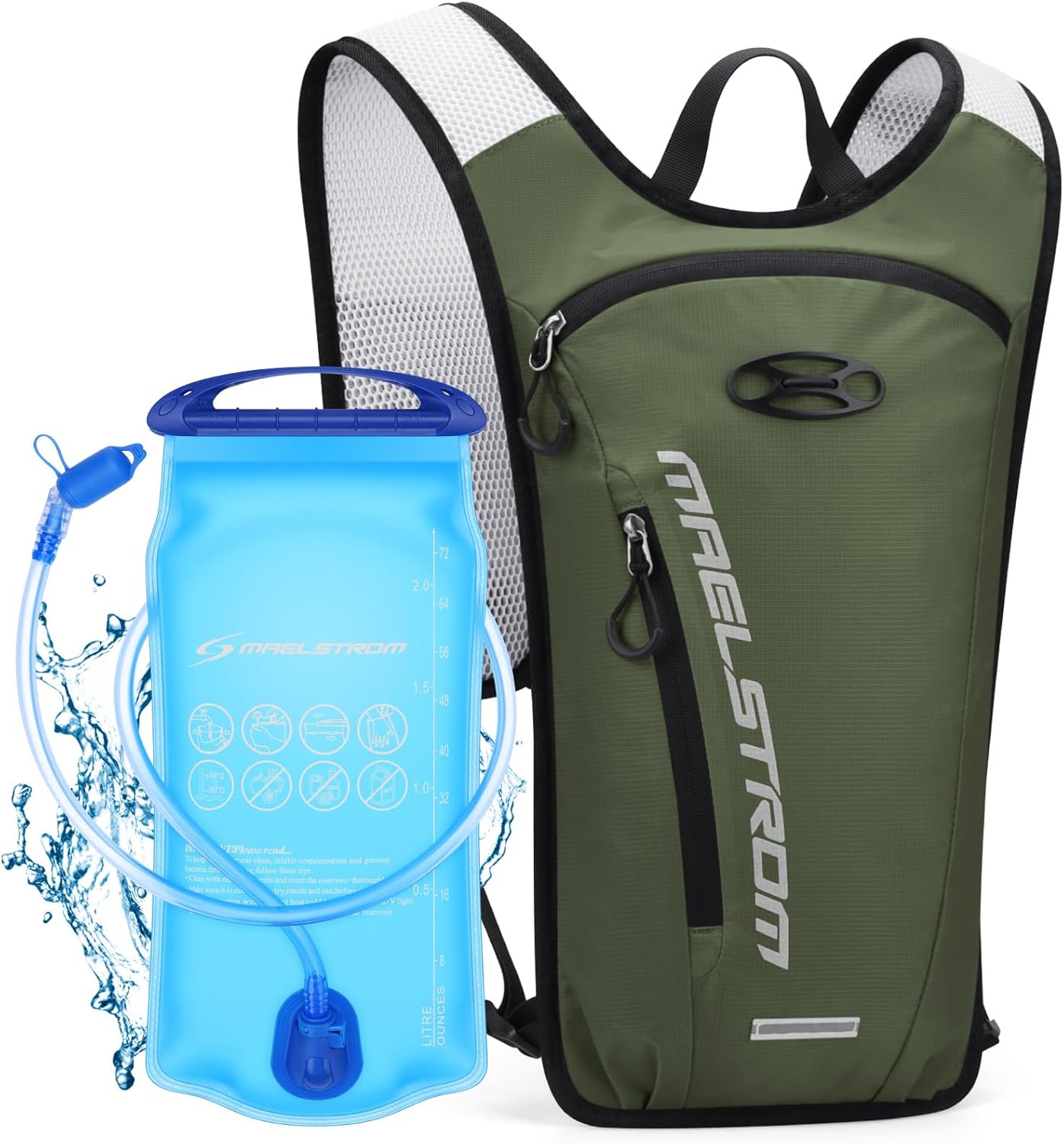 Maelstrom Hydration Vest & Backpack with 2L Bladder for Men & Women Maelstrom Hydration Vest & Backpack with 2L Bladder for Men & Women