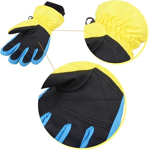 Miniatura 5 de TRIWONDER Guantes de esquí para niños y niñas, para invierno, para clima frío, resistente al viento, cálidos, para snowboard y deportes