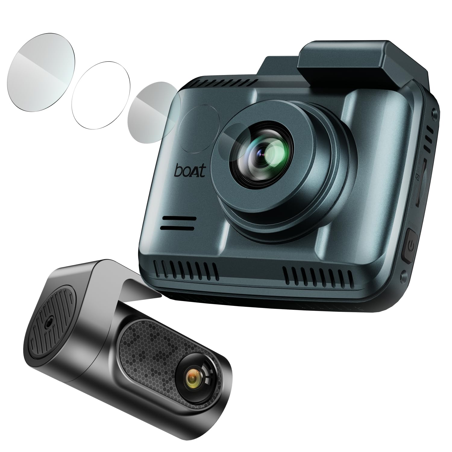 boAt 2026 Launch Hive Dashcam F1, 4K Ultra HD Front & Full HD Rear Recording, Sony STARVIS, ADAS Voice Commands, Dual Channel Recording, GPS Route Log, Wi-Fi, 150° Wide FOV, Smart Parking (Steel Blue)-picture-25