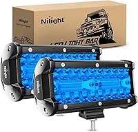 Vista 9 de Nilight Barra combinada de 6.5 pulgadas, 2 unidades, 120 W, luz de trabajo LED impermeable, triple fila con interruptor basculante de 5 pines, kit
