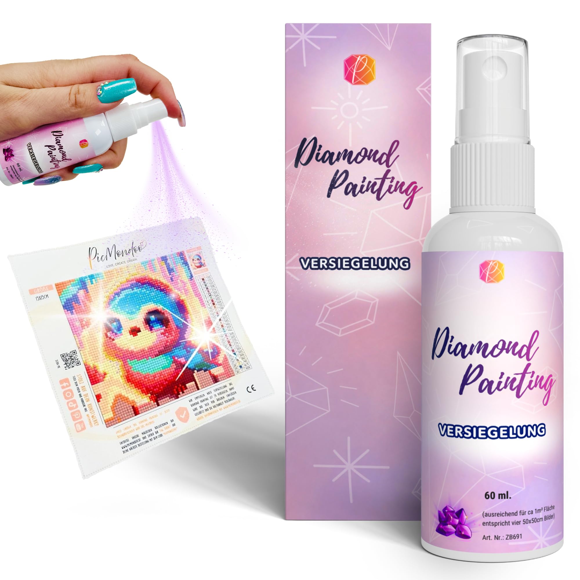 Diamond Painting Spray Sealant (60ml) for Diamond Art Accessories, Supplies and Kits, Waterproof Clear Finish, Easy to Use, Non-Yellowing-picture-56