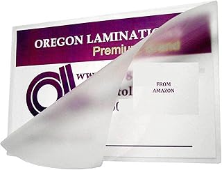 Heat Activated Laminating Pouches 5 Mil 9” x 11-1/2” [Pk of 100] 229mm x 292mm x 125 microns Thick for 8.5 x 11 Letter Size Sheets, Clear