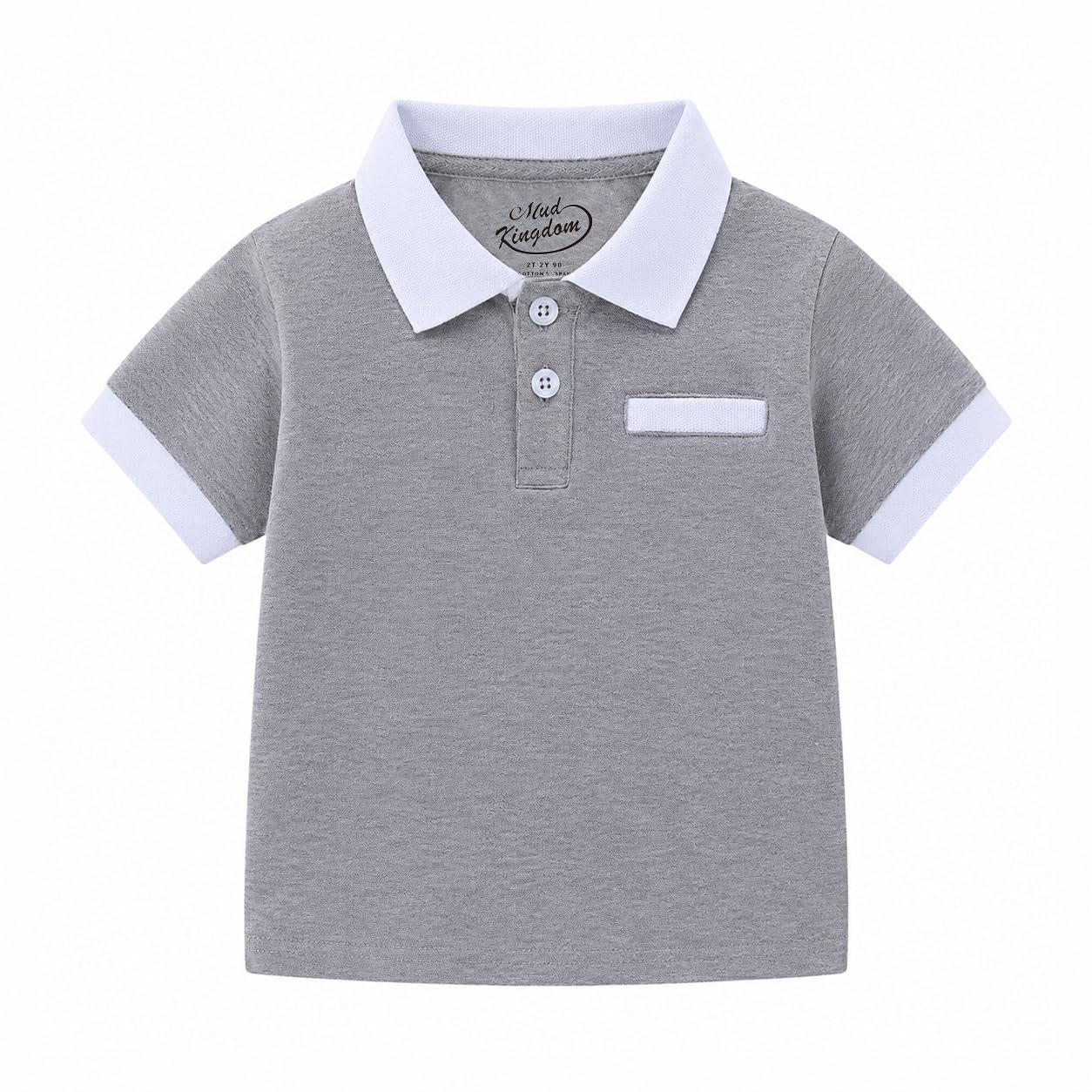 Mud Kingdom Boys Polo Shirt Short Sleeve School Uniform Pique Polo Summer
