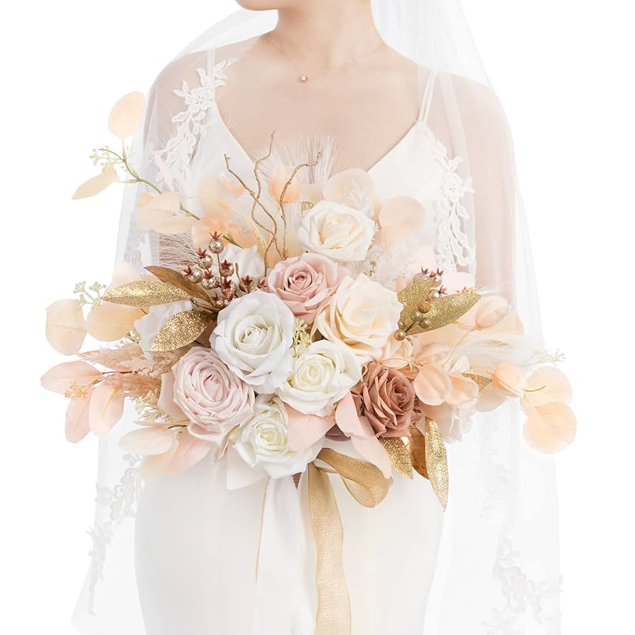 『アネモネのベージュピンクブーケ』　ウェディング　ブライダル アネモネ×コーラルピンクのクラッチブーケ:.°＊ | MilkyFlower*