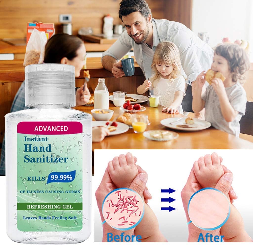 Thing-ning 50ml Hand Sànitizer Gel Hand Gel Refreshing Hand Gel Disposable Hand Wash for Adults Kids Pocket Size Hand Cleaner Gel,Non-irritating,Pump Bottleon-irritating,Pump Bottle (3pcs)