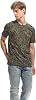 YINGDA Men's Printed Died Grid Graffiti Shirt