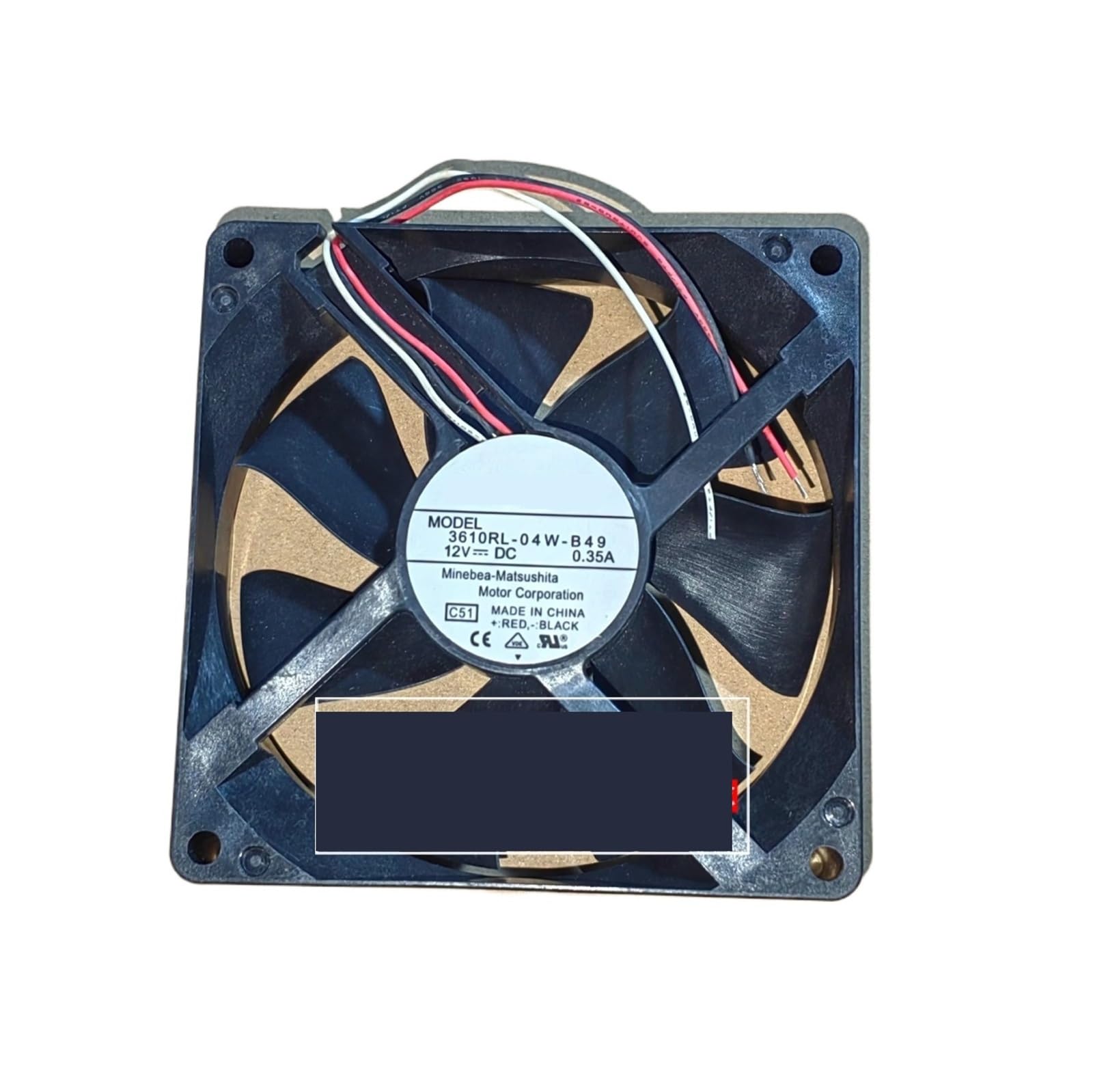 TYHUJKKL 3610RL-04W-B49 9225 12V 0.35A three wire bare wire cooling fan