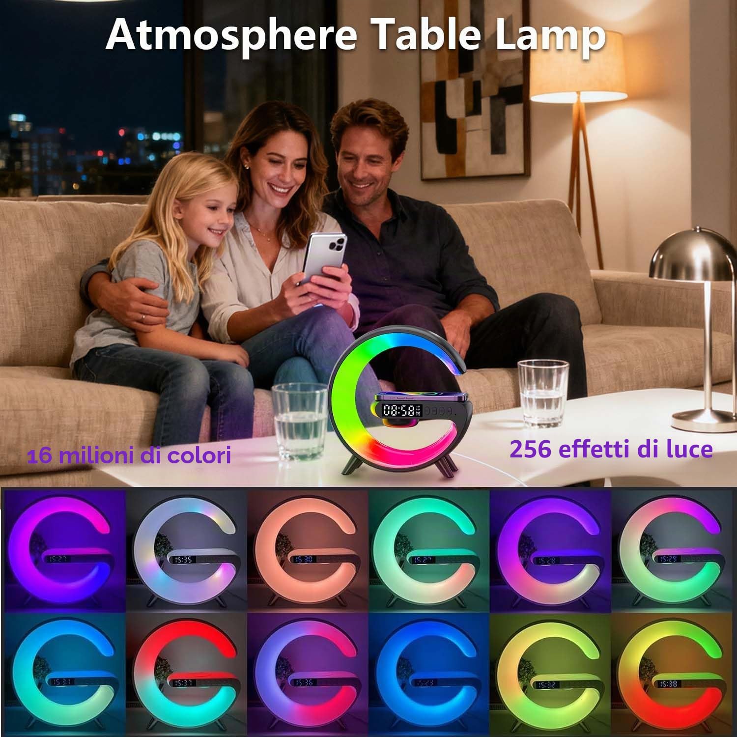 Nexstron Luce caricabatterie altoparlante wireless — immagine 4 di 12