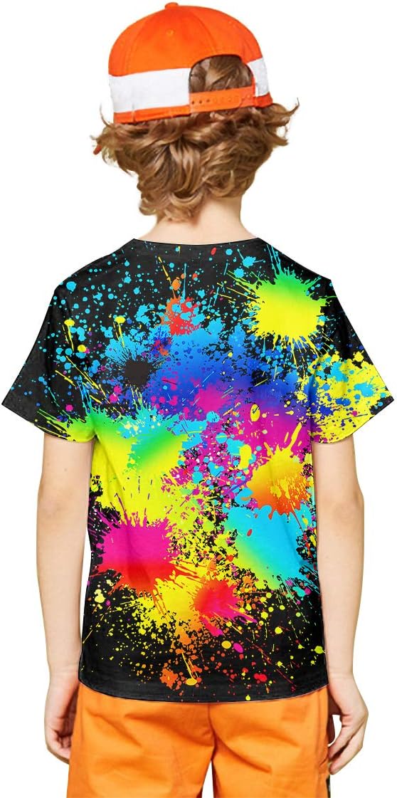 LAIDIPAS Boys Girls 3D Graphic Shirts Cool Crewneck T-Shirt Unisex Short Sleeve Top Tees 6-16 Years - Image 3