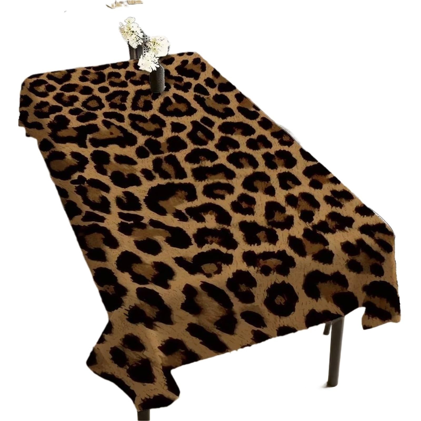 FOAAXSG Tablecloth Animal Leopard Print Multi-Use Rectangle Tablecloth - Waterproof For Dust Cover, Picnics & TemporaryTables(Color6,100x160 cm)