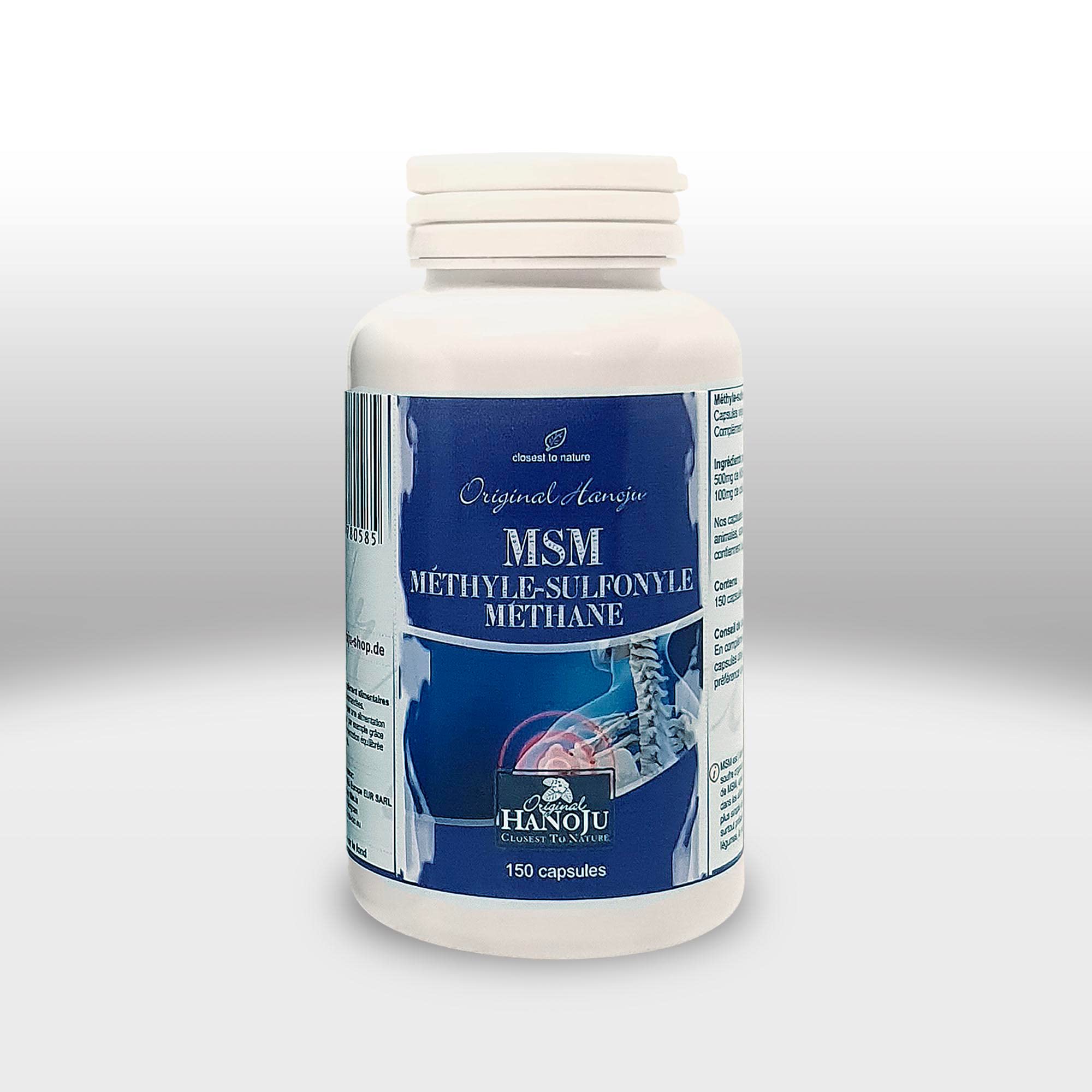 MSM - Soufre Organique - 500 mg - 150 gélules