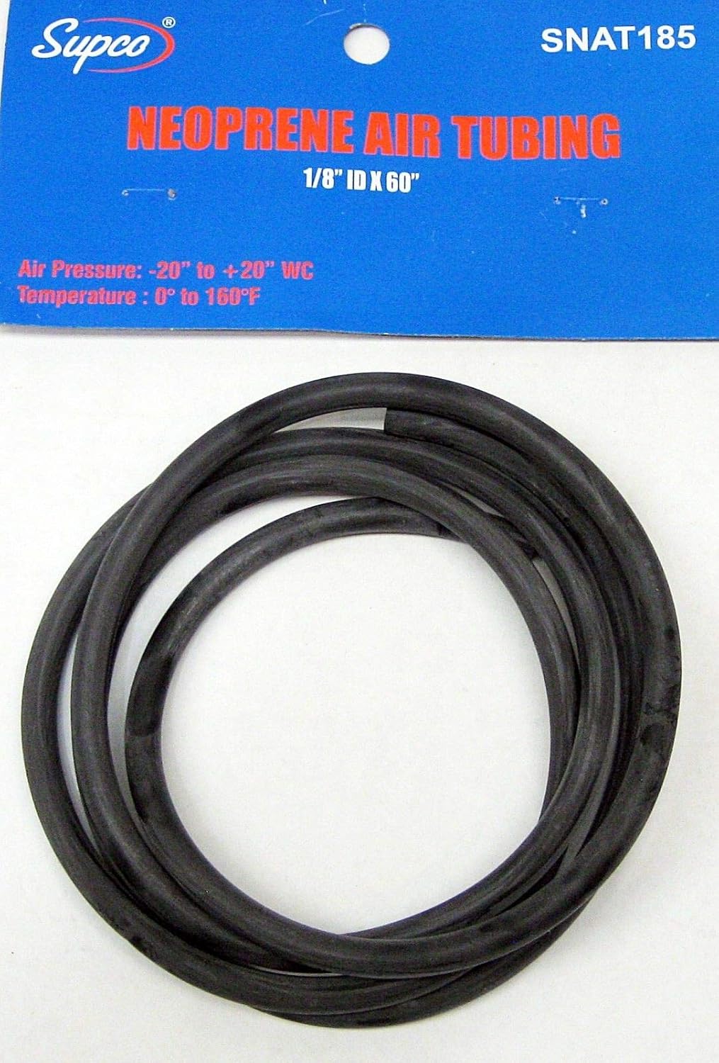 Supco Neoprene Air Tubing Hose Black for Furnace Pressure