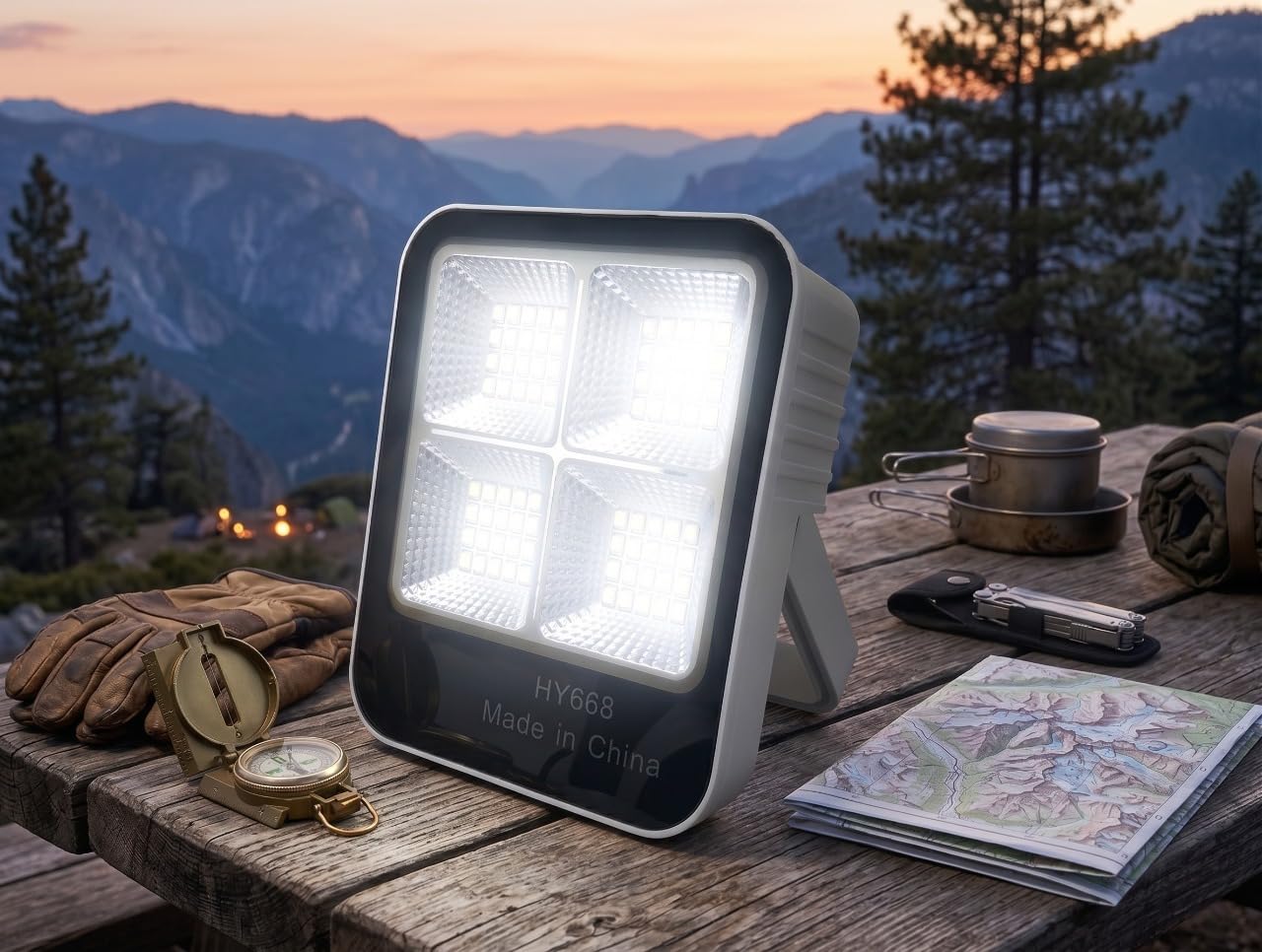 RALTS Solar LED Camping Light & Emergency Phone Charger | High Power Waterproof Outdoor Floodlight for Night Adventure, Home Backup & Terrace Garden Security, Farming, Hiking & Garage-picture-34