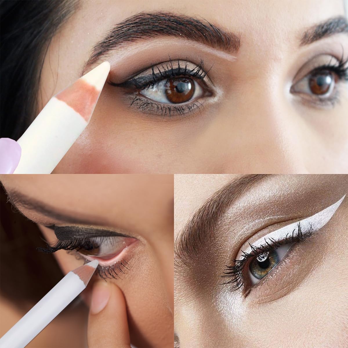 12 Pieces Eyebrows Pencils With Built-in Sharpener - Makeup Pencil for Edge Hairline, Razor Trace, Beard Guide and Shaping image 4