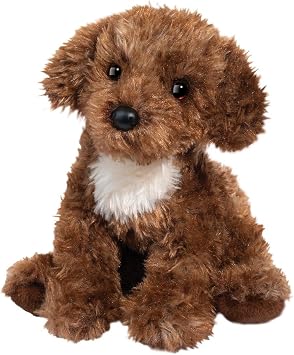 Douglas Darby Doodle Plush Stuffed Animal - Soft Curly Brown Puppy Toy, Realistic Floppy Design for Kids and Lovers, 16 Inch Cuddly