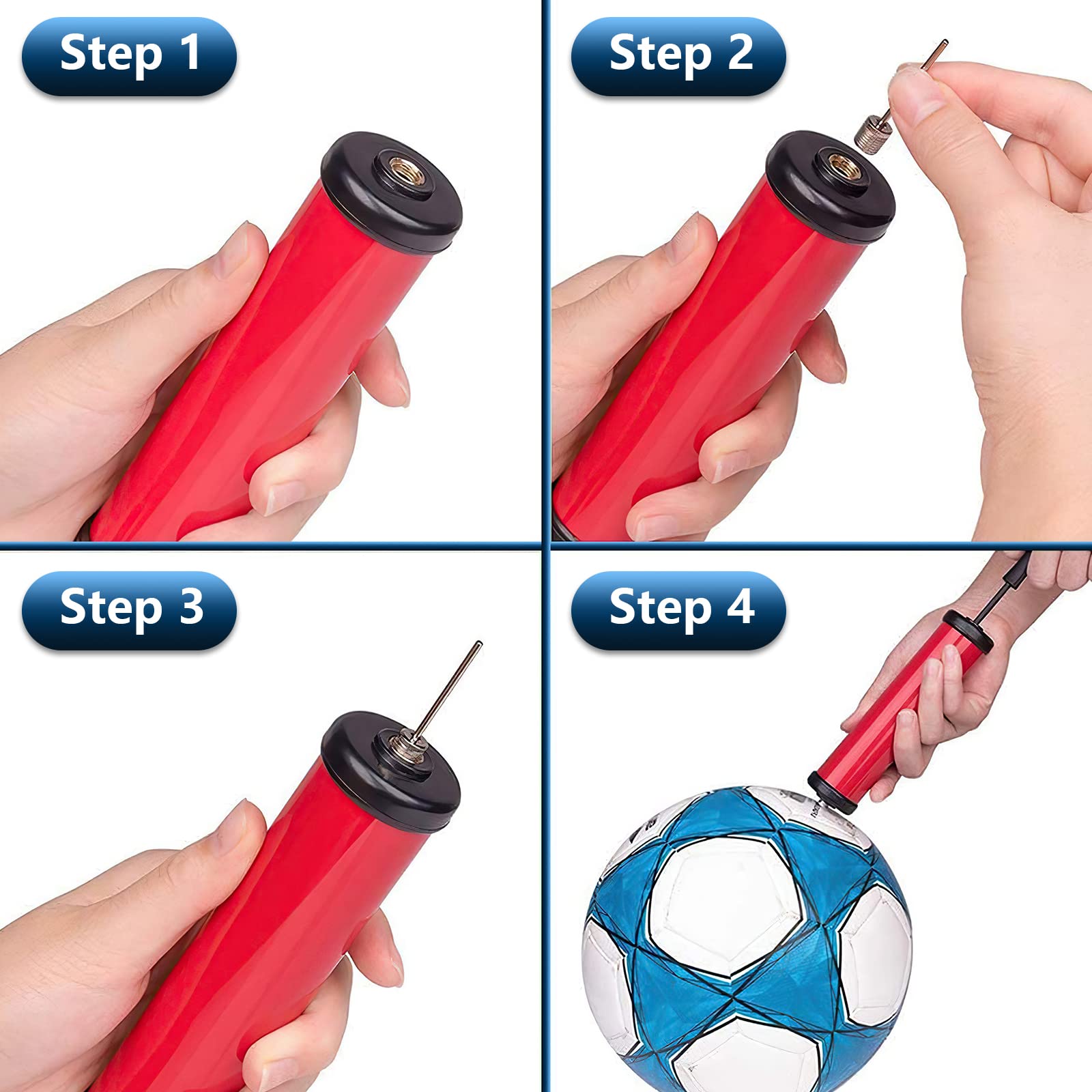 20 Aiguilles De Pompe à Ballon - Acier Inoxydable, 7mm, Pour Sports