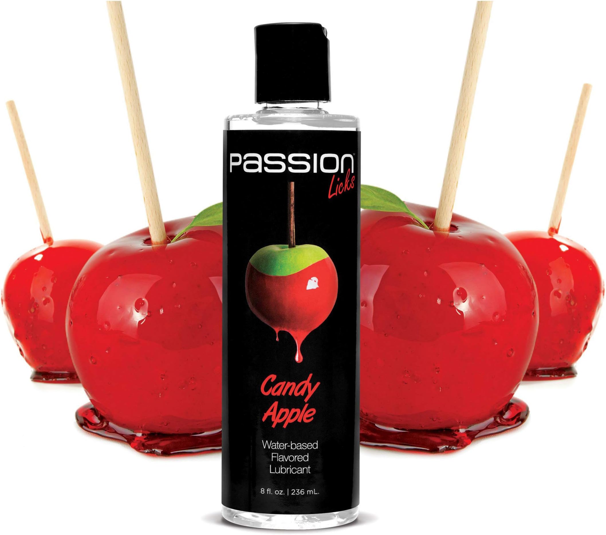 Passion Licks Candy Apple Water Based Flavored Lubricant - 8 oz
