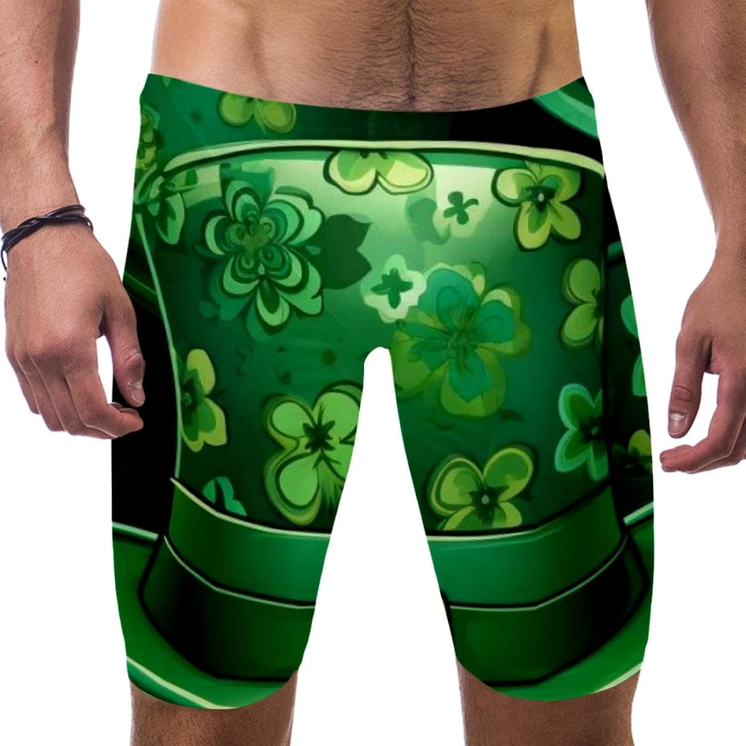 St Patrick's Day Boy's Swimming Jammers Swimming Shorts for Men's Swimming Trunks Tight