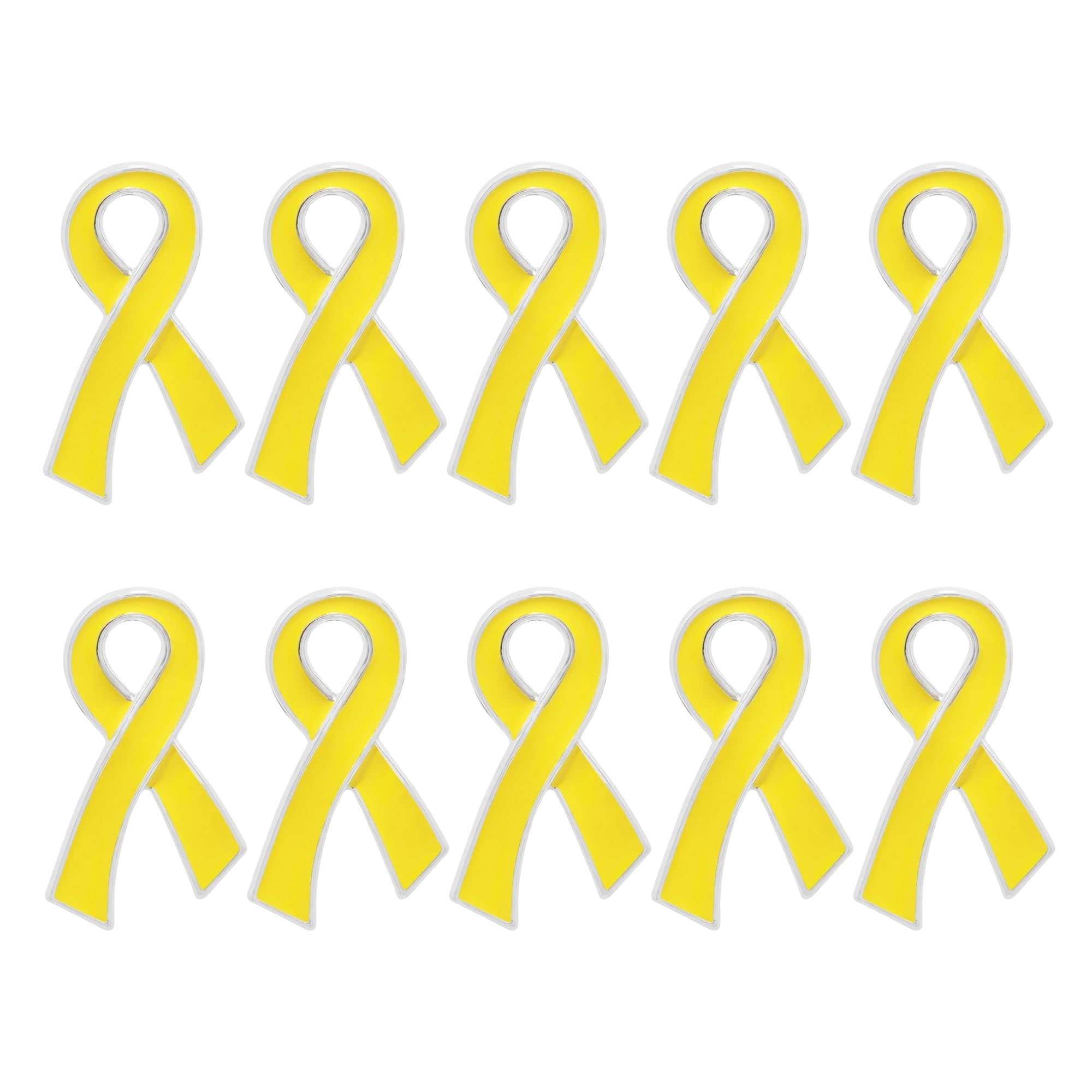 Ribbon Pins 1/5/25/100 for Cancer &amp; Disease Awareness - Various Causes - Bulk Quantities Available for Support Groups and Fundraising