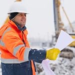 Gants de travail d'hiver pour les hommes, Gants en cuir isotherme à coupe vent pour la conduite de travail garder chaud