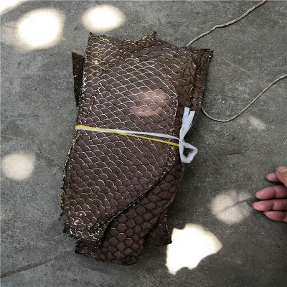 25 * 10cm Colorful Genuine Salmon Fish Skin Leather Piece Multi Color DIY Bag Belt Shoes Accessories