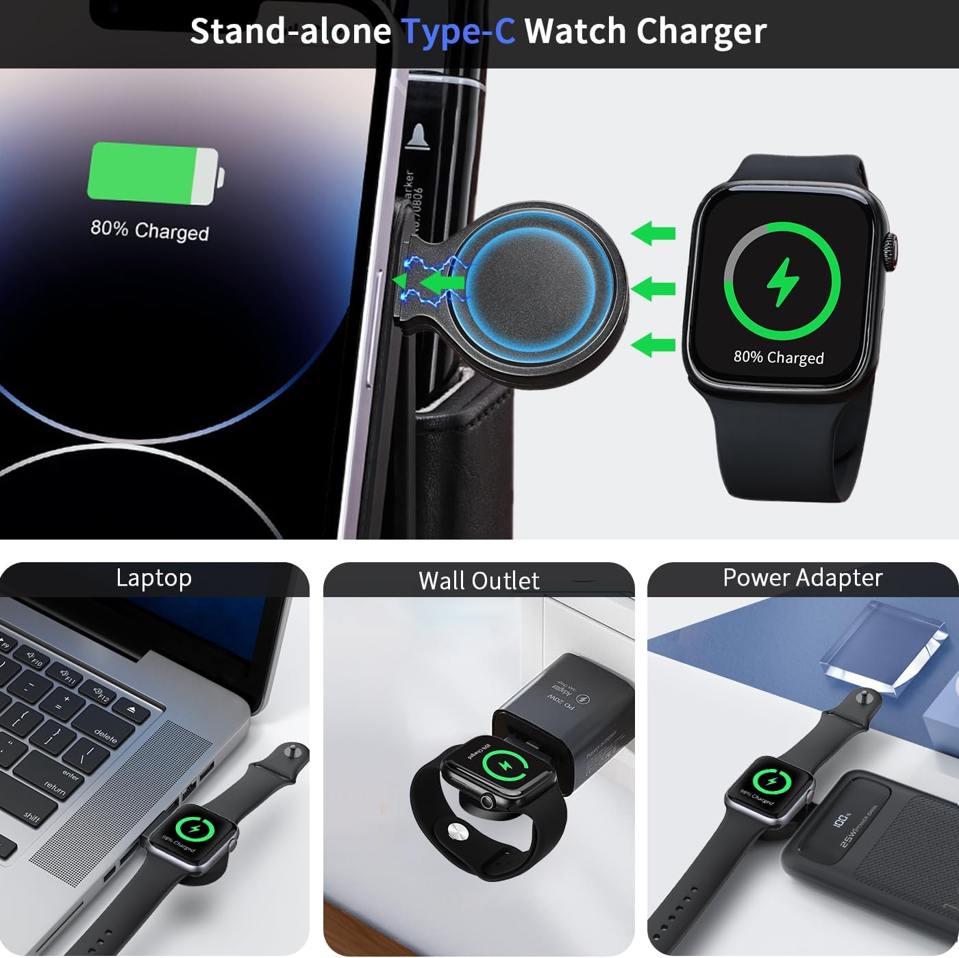 4 in 1 Wireless Charging Station with Desk Organizer, Leather Nightstand Office Organizer with Wireless Charger Stand for Multiple Devices iPhone 15 14 13 12 11 Pro Max and Samsung AirPods & iWatch