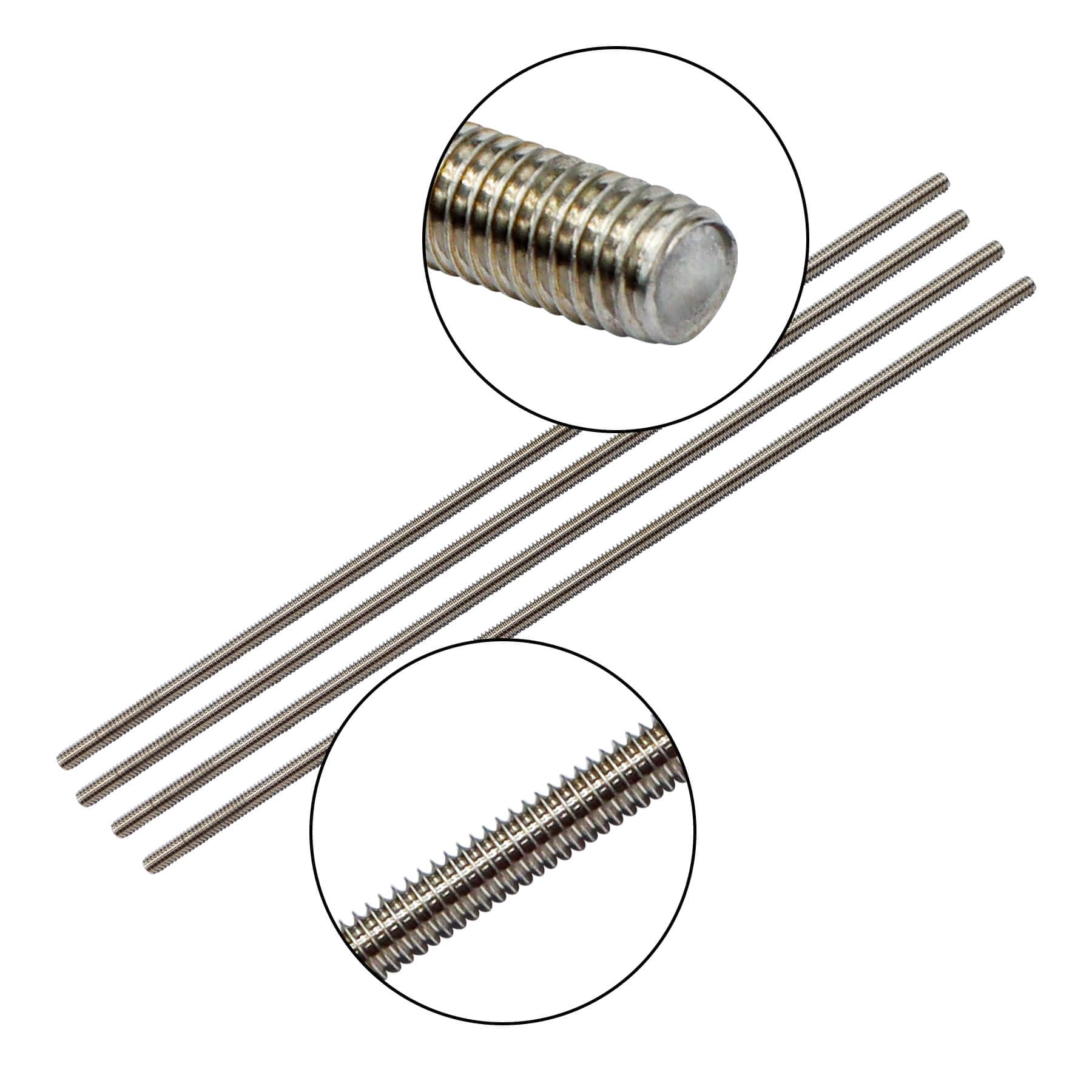 Snapklik.com : Aiwaiufu M6 Stainless Steel Threaded Rods, 12Inch Fully ...
