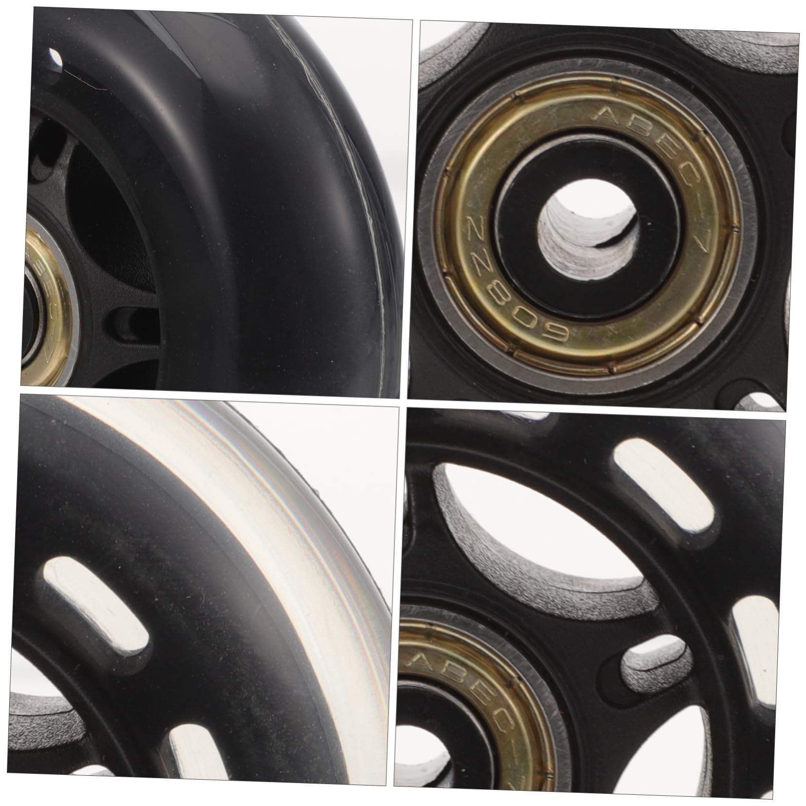 TEHAUX Replaceable Skate Wheels 2 Pack Outdoor Skate Wheels Pu Material for Use