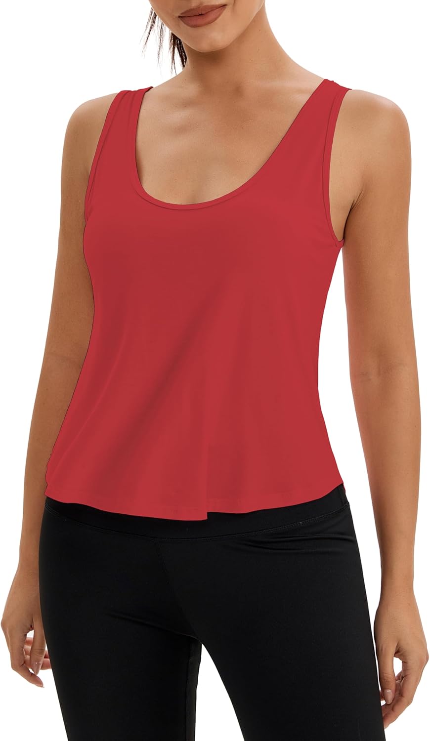 Bestisun Sleeveless Open Back Workout Tops Backless Athletic Yoga Gym Shirts for Women