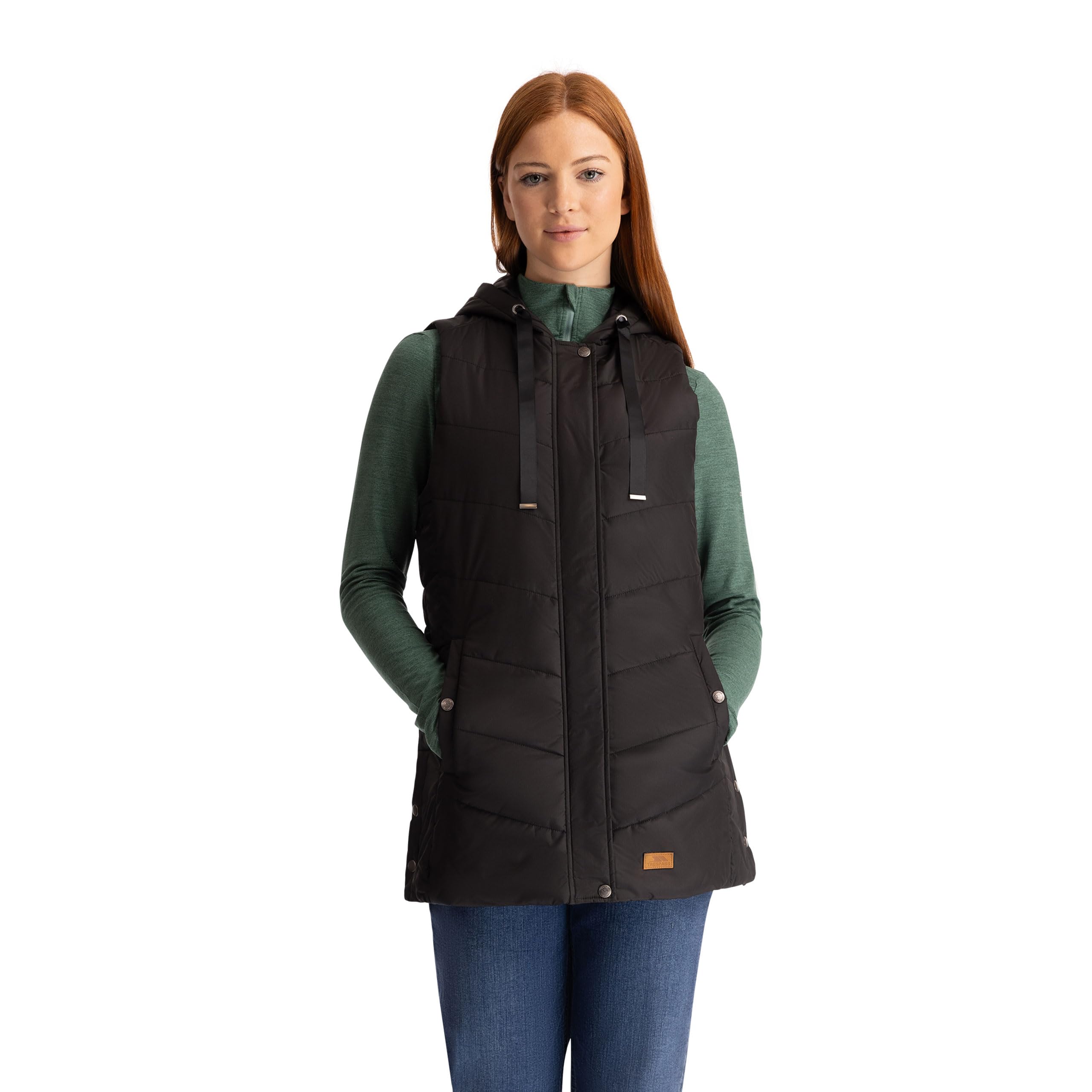 Trespass Women's Black Gilet Bodywarmer Hooded Juniper