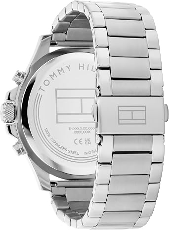Tommy Hilfiger Analogue Multifunction Quartz Watch for Men with Silver Stainless Steel Bracelet - 1792113