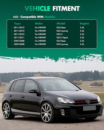 Miniatura 2 de SCITOO Alerón de fibra de carbono para ventana trasera para 2007-2013 para Infiniti G37 G25 Sedan negro brillante alerón trasero del maletero