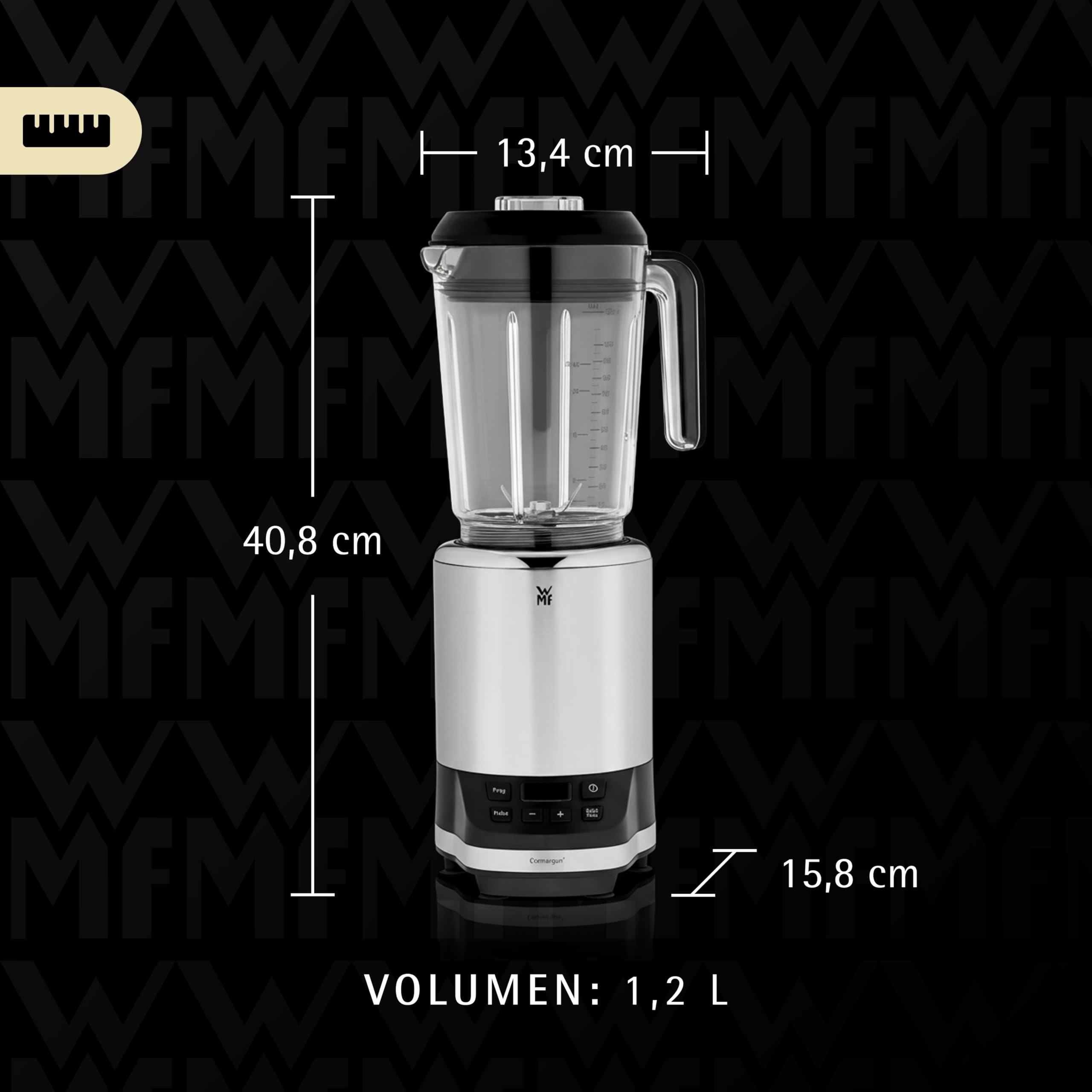 WMF Kult Pro Multifunktionsmixer Hochleistungsmixer, 30.000 U/min, Smoothie Maker, Standmixer, Ice-Crush Funktion, 4 Mixbehälter inkl. ToGo-Verschluss