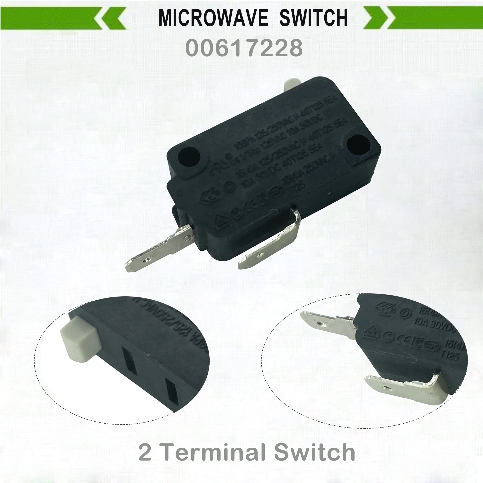 Amazon.com: LONYE 00617228 & 00617229 Microwave Door Interlock
