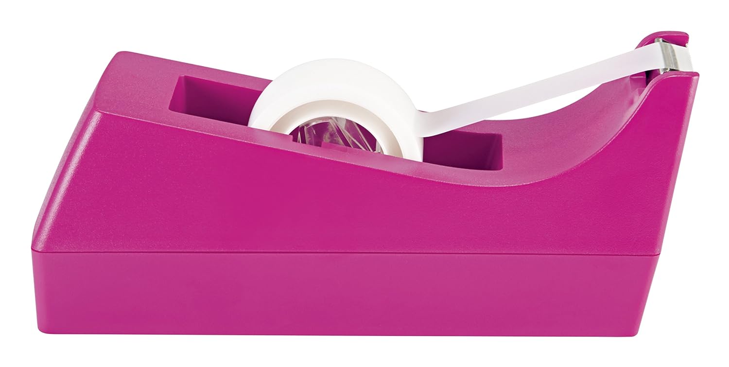 Scotch Tape Dispenser, Pink, 1 Dispenser (C38P) Amazon.in Office Products