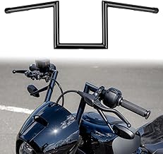 DREAMIZER Motorcycle Z Bars 25mm 1" Handlebar for Drag Custom with 8 Inch Height, Fits Harley Honda Yamaha Suzuki Triumph Bobber Chopper Cruisers Sportster