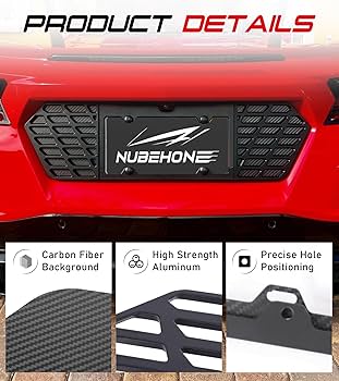 Amazon.com: Rear License Plate Frame Fit for Corvette C8