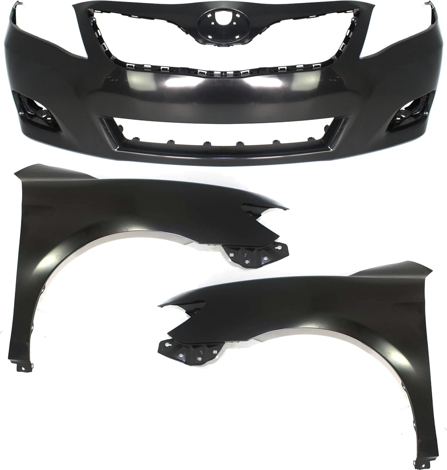 Garage-Pro Bumper Cover Kit Compatible with 2010-2011 Toyota Camry Primed with Fenders, For Base/LE/XLE Models, USA Built Vehicle Front