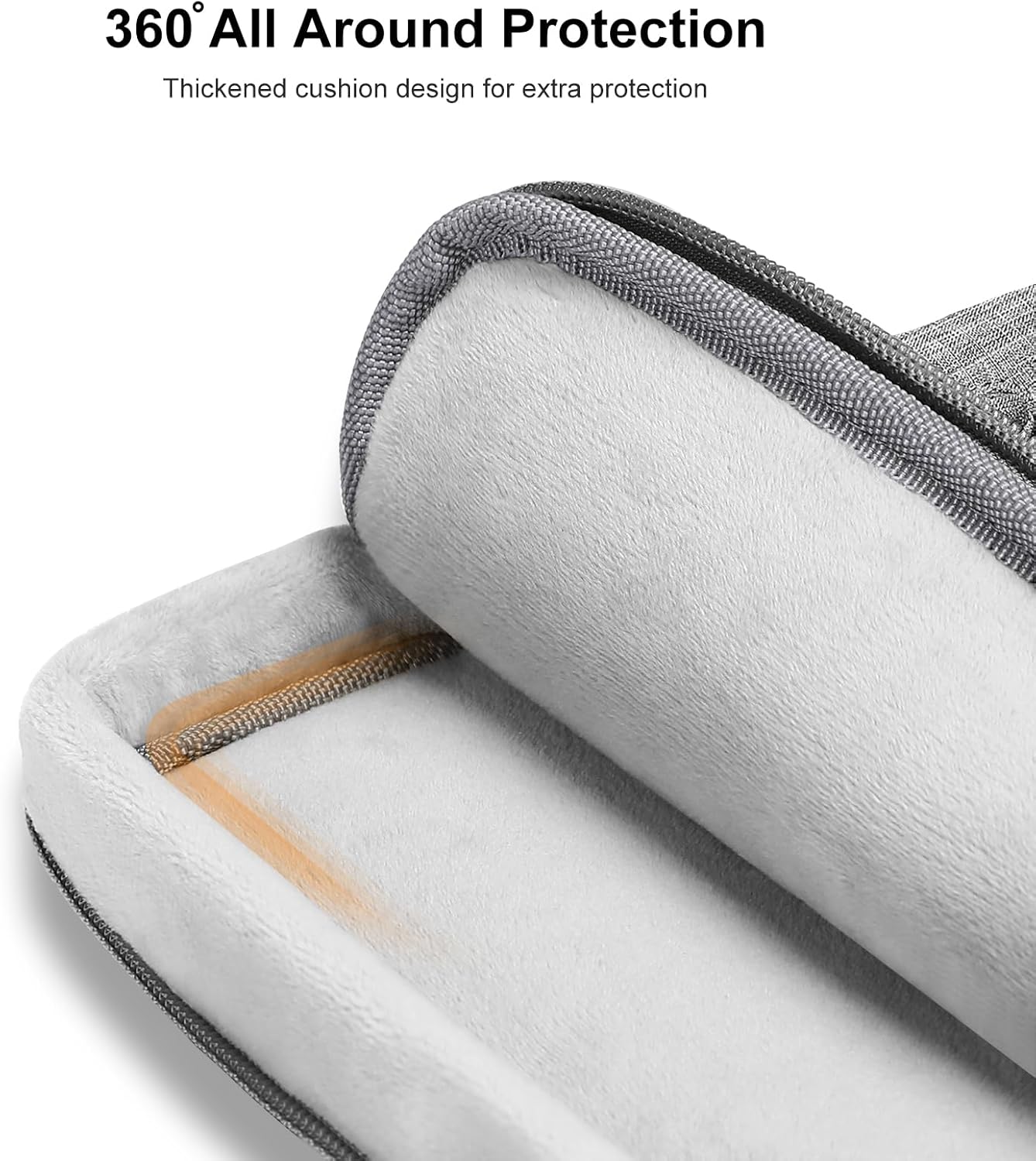 MOSISO 9-11 inch Tablet Sleeve Case for iPad A16 2025, iPad Air 11 inch M3 M2, iPad Pro 11 M4, iPad 10/9/8/7th, Galaxy Tab A9+/S9/S8/Plus 11, Side Open Carrying Bag with 4 Zipper Pockets, Gray