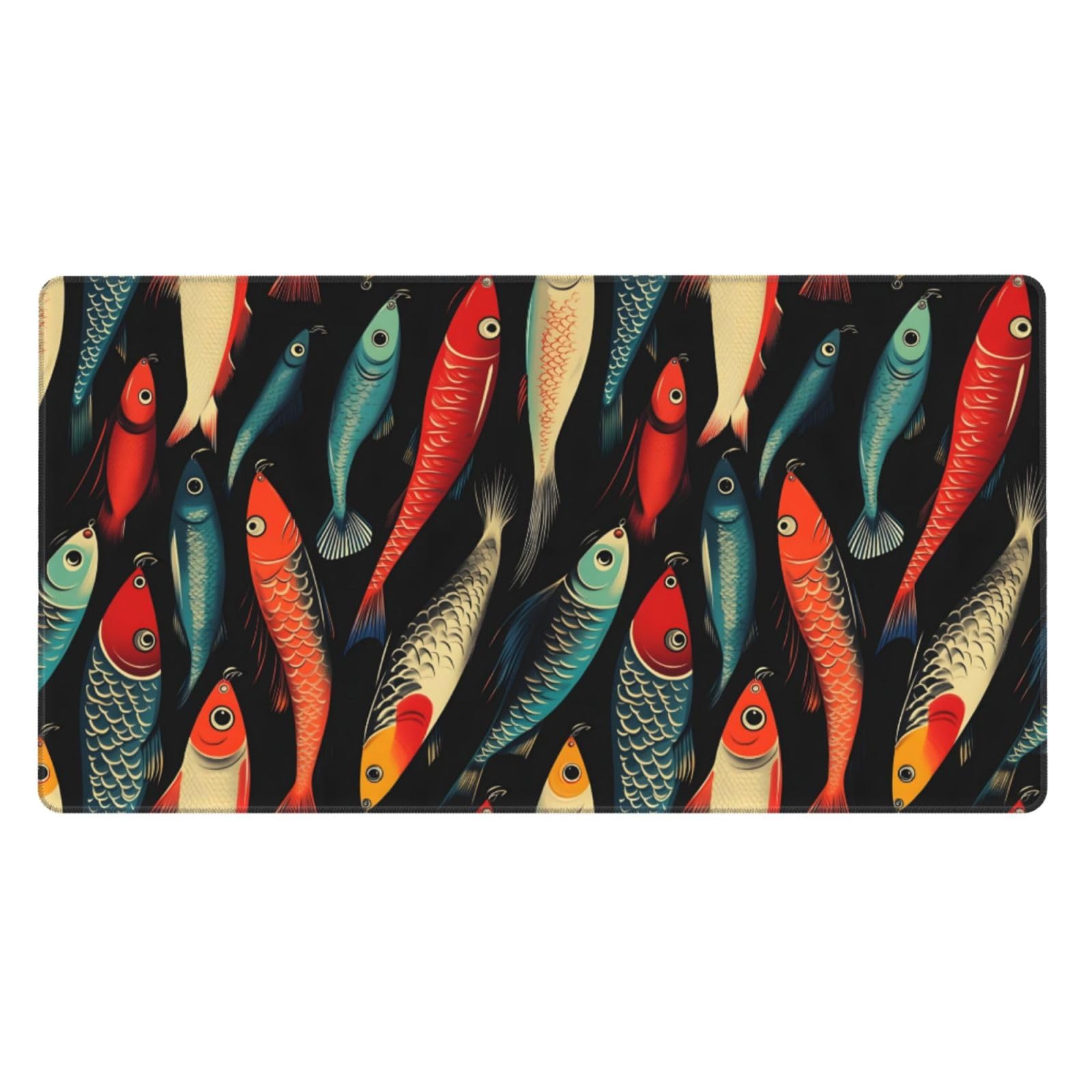 Tapis de bureau avec bords cousus haute durabilité pour PC - 8