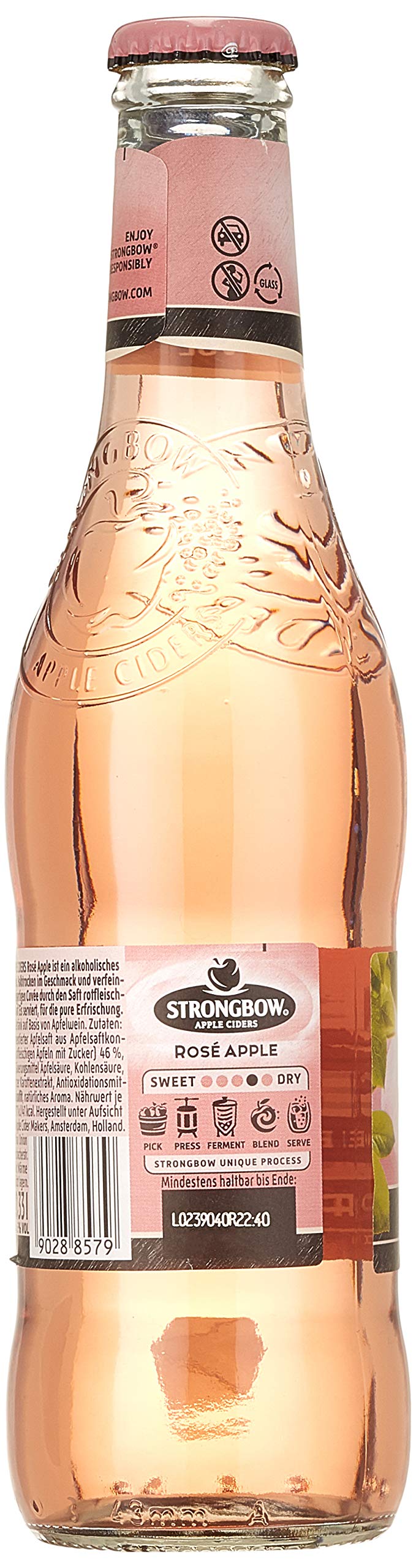 Strongbow Cider Rosé Apple 4,5% Vol. 6x4x0,33l
