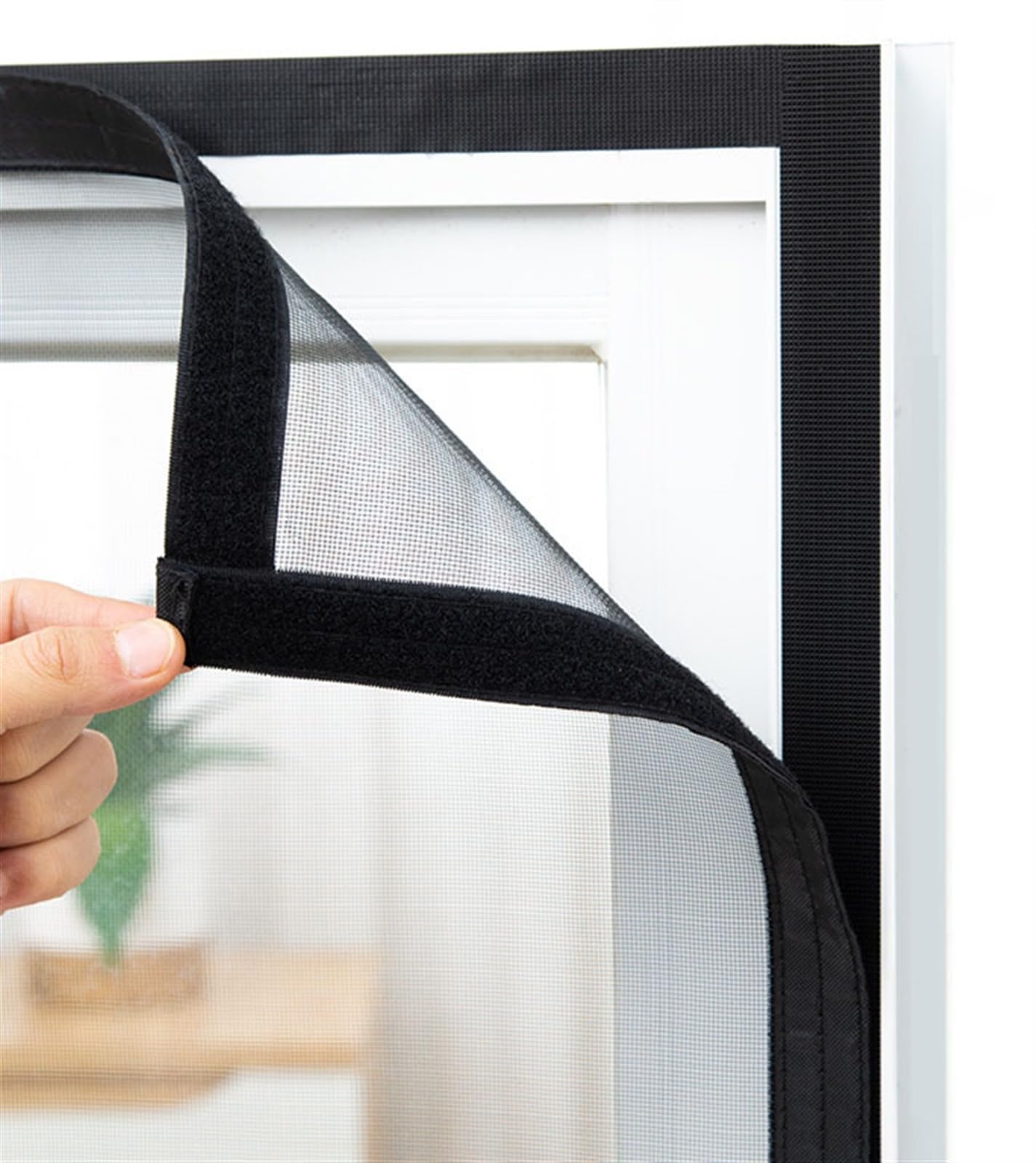 Magnetisches Fenstergitter, Fensternetz, Edelstahl-Fenstergitter for Katzen ohne Bohren, Fenstergitter langlebig, robust, Fenster-Insekten-Fliegengitter, nicht verstellbar(120x120cm)