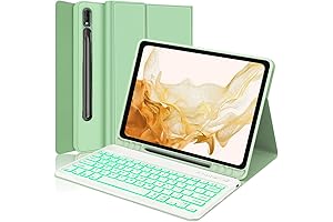 Galaxy Tab S7 FE 5G Case with Keyboard, Galaxy Tab S8+ Keyboard...