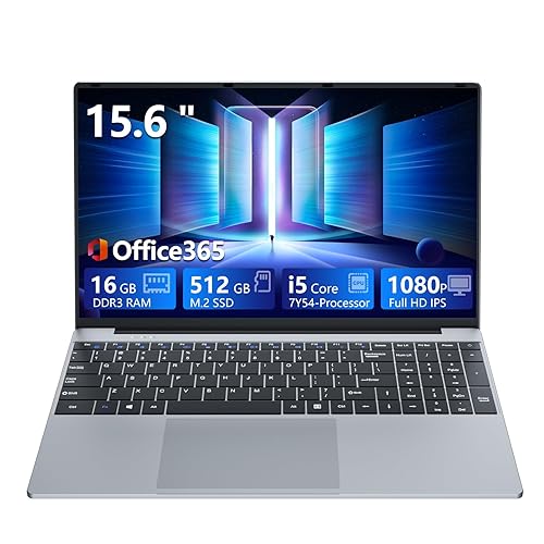 15,6 Pollici Notebook Core i5 7Y54 Processore, 16GB RAM 512GB