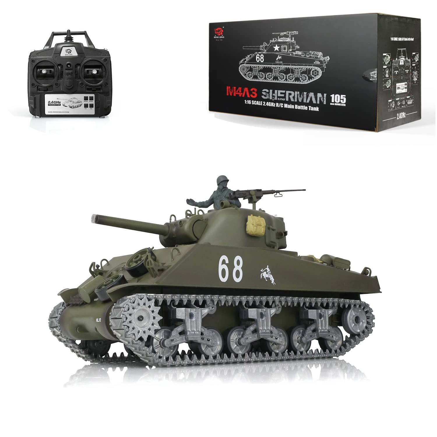 Henglong Ver.7.0 1/16 戦車ラジコン M4A3 シャーマン 楽天市場】☆7.0 ver☆ HengLong(ヘンロン)製 2.4GHz 1/16 戦車