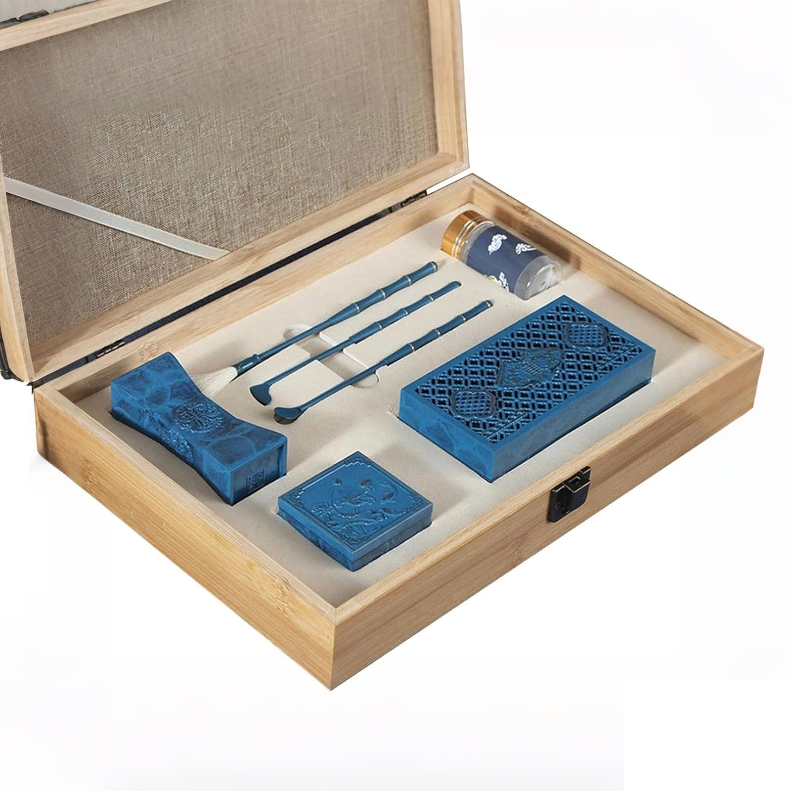 Kit per la creazione di incenso, bruciatore di incenso in ottone con cucchiaio, pala e pennello per accessori profumati fai da te