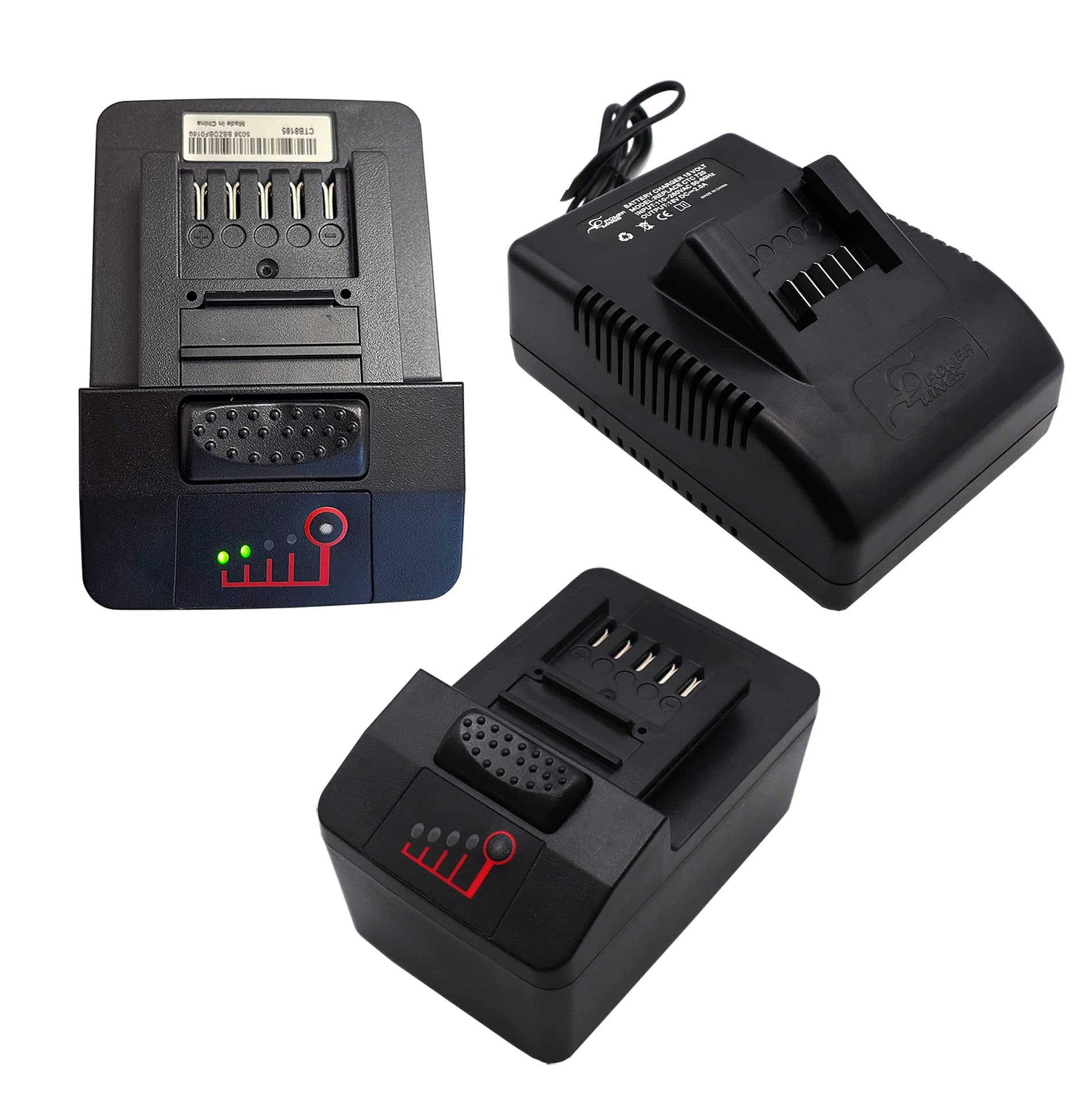 Amazon.com: 2X CTB8185 4.0Ah Replacement for Snap_on 18V Battery